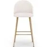 Hocker gepolstert mit Bouclé-Stoff - Skandinavisches Design - Evelyne image 7