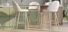 Hocker gepolstert mit Bouclé-Stoff - Skandinavisches Design - Evelyne image 7