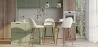 Hocker mit Bouclé-Stoff gepolstert - Skandinavisches Design - Evelyne image 7