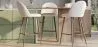 Hocker mit Bouclé-Stoff gepolstert - Skandinavisches Design - Evelyne image 7