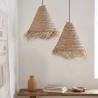 Esparto-Deckenlampe - Boho-Bali-Design-Hängeleuchte - Pitse image 7