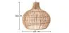 Rattan-Deckenlampe - Boho-Bali-Design-Pendelleuchte - Elan image 7