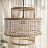 Deckenlampe aus Rattan -  Boho-Bali-Design-Pendelleuchte - Yei image 7