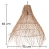 Rattan-Deckenlampe - Pendelleuchte im Boho-Bali-Design - Trui image 7