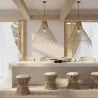 Rattan-Deckenlampe - Pendelleuchte im Boho-Bali-Design - Trui image 7