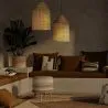Rattan-Deckenlampe - Pendelleuchte im Boho-Bali-Design - Fai image 7