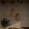 Rattan-Deckenlampe - Pendelleuchte im Boho-Bali-Design - Fai image 7