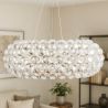 Deckenlampe - Kristallglas Kugel Pendelleuchte - 35cm - Savoni image 7