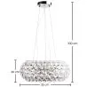 Deckenlampe - Kristallglas Kugel Pendelleuchte - 35cm - Savoni image 7