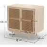 Naturholz-Sideboard - Boho-Bali-Design - 2 Türen - Treys image 7