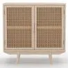 Naturholz-Sideboard - Boho-Bali-Design - 2 Türen - Treys image 7