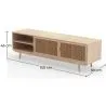TV-Konsole aus Naturholz - Boho-Bali-Design - Treys image 7