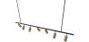 Hängelampe – Schiene mit 7 einstellbaren goldfarbenen Spots – 140 cm image 7