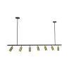 Hängelampe – Schiene mit 7 einstellbaren goldfarbenen Spots – 140 cm image 7