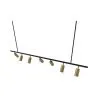 Hängelampe – Schiene mit 7 einstellbaren goldfarbenen Spots – 140 cm image 7