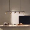 Hängeleuchte – Schiene mit 5 einstellbaren goldfarbenen Spots – 110 cm image 7