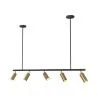 Hängeleuchte – Schiene mit 5 einstellbaren goldfarbenen Spots – 110 cm image 7