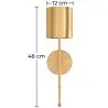 Wandleuchte – LED aus goldfarbenen Metall – Hay image 7