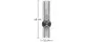 Wandleuchte – Glas und Metall – Kren image 7