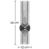Wandleuchte – Glas und Metall – Kren image 7