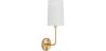 Wandleuchte – goldfarben mit Stofflampenschirm – Miu image 7