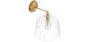 Wandleuchte – goldfarbenes Metall und Glas – Sabela image 7