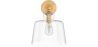 Wandleuchte – goldfarbenes Metall und Glas – Sabela image 7