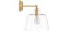 Wandleuchte – goldfarbenes Metall und Glas – Sabela image 7