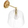 Wandleuchte – goldfarbenes Metall und Glas – Sabela image 7