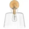 Wandleuchte – goldfarbenes Metall und Glas – Sabela image 7
