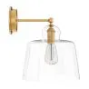 Wandleuchte – goldfarbenes Metall und Glas – Sabela image 7