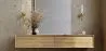 Wandleuchte – goldfarbenes Metall und Glas – Driss image 7