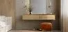 Wandleuchte – goldfarbenes Metall und Glas – Driss image 7