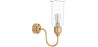 Wandleuchte – goldfarbenes Metall und Glas – Driss image 7