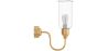 Wandleuchte – goldfarbenes Metall und Glas – Driss image 7