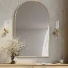 Wandleuchte – goldfarbenes Metall und Glas – Driss image 7