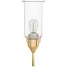 Wandleuchte – goldfarbenes Metall und Glas – Driss image 7
