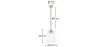 Deckenlampe - Pendelleuchte - Glas und Metall - Amaia image 7