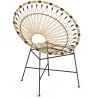  Runder Outdoor-Sessel aus synthetischem Rattan - Boho-Bali-Design - Elsa image 7