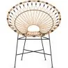  Runder Outdoor-Sessel aus synthetischem Rattan - Boho-Bali-Design - Elsa image 7