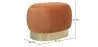 Pouf - Samt und Metall - Luxe image 7