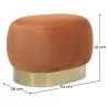 Pouf - Samt und Metall - Luxe image 7
