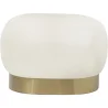 Luxuriöser Fußstuhl Pouf - Weißer Bouclé - Luxe image 7