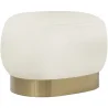 Luxuriöser Fußstuhl Pouf - Weißer Bouclé - Luxe image 7