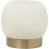 Luxuriöser Fußstuhl Pouf - Weißer Bouclé - Luxe image 7