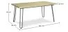 Pack Industrial Design Esstisch 150cm & 6 Rattan-Esszimmerstühle - Samtpolsterung - Puila image 7