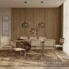 Packung Industrial Design Esstisch aus Holz (220cm) & 8 Rattan-Esszimmerstühle - Bruna image 7