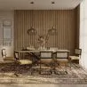 Pack Industrial Design Esstisch aus Holz (220cm) & 8 Rattan-Esszimmerstühle - Bastral image 7