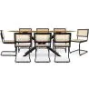 Pack Industrial Design Esstisch aus Holz (220cm) & 8 Rattan-Esszimmerstühle - Bastral image 7