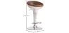 Runder Metallhocker - Aviator Style - 70cm - Aviator image 7
